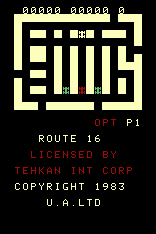 Route 16 title screen for Arcadia 2001